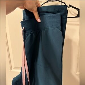 High waisted Livingston pant Caribbean blue